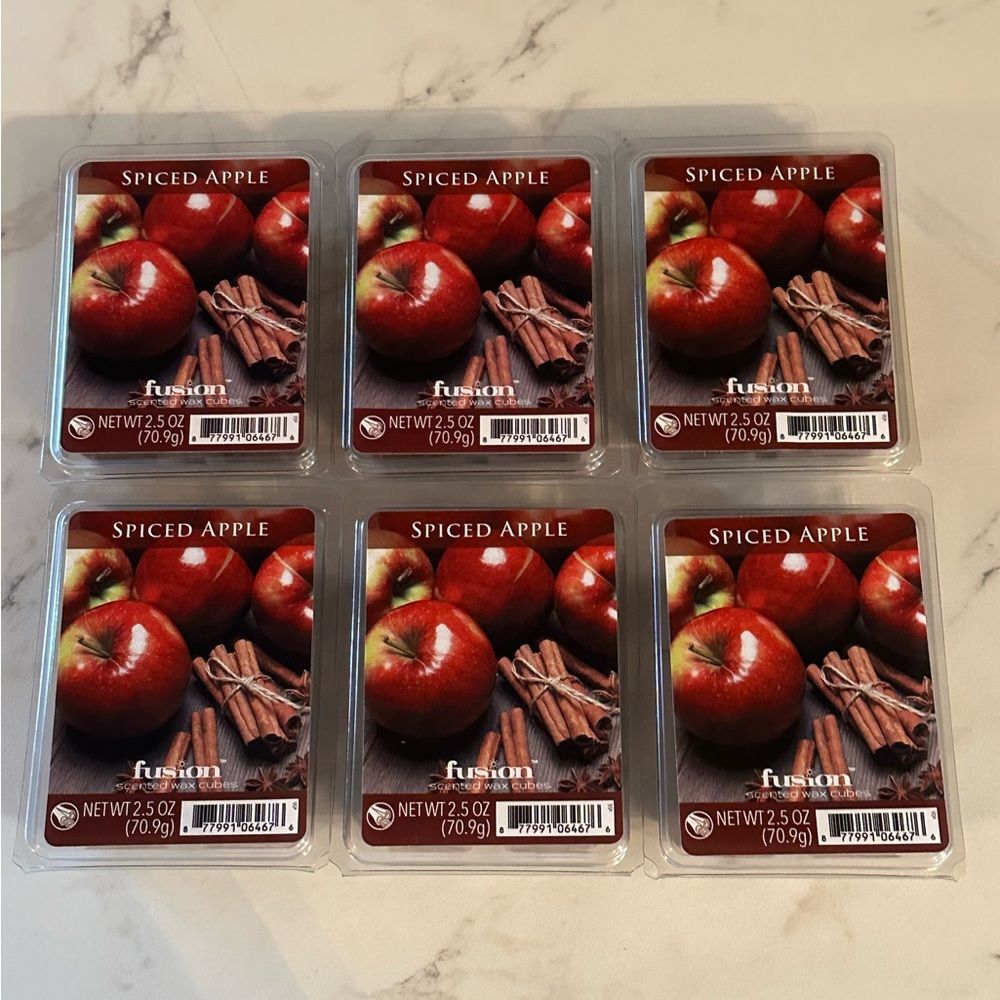 Fusion SPICED APPLE 2.5oz Scented Wax Melts Lot of 6 NEW